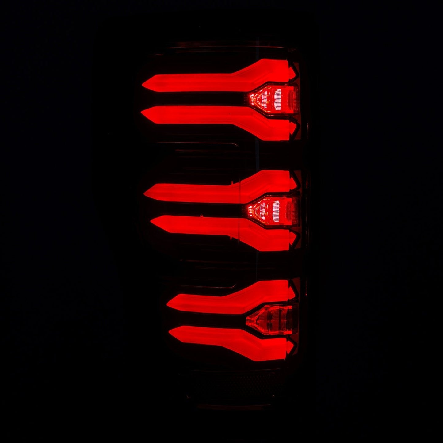 AlphaRex 659092 17-19 Ford F150/F250/F350 LUXX LED Taillights - Black-Red