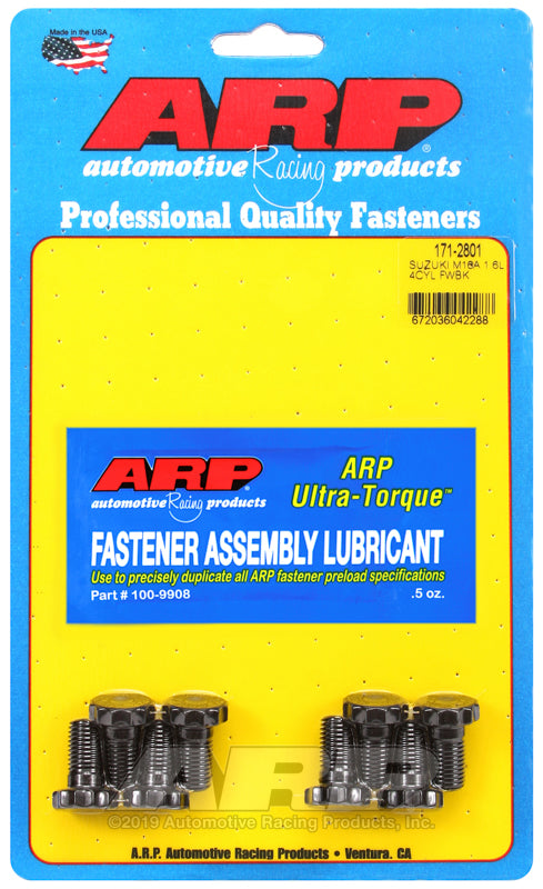 ARP 171-2801 for Suzuki 1.6L M16A 4cyl Flywheel Bolt Kit