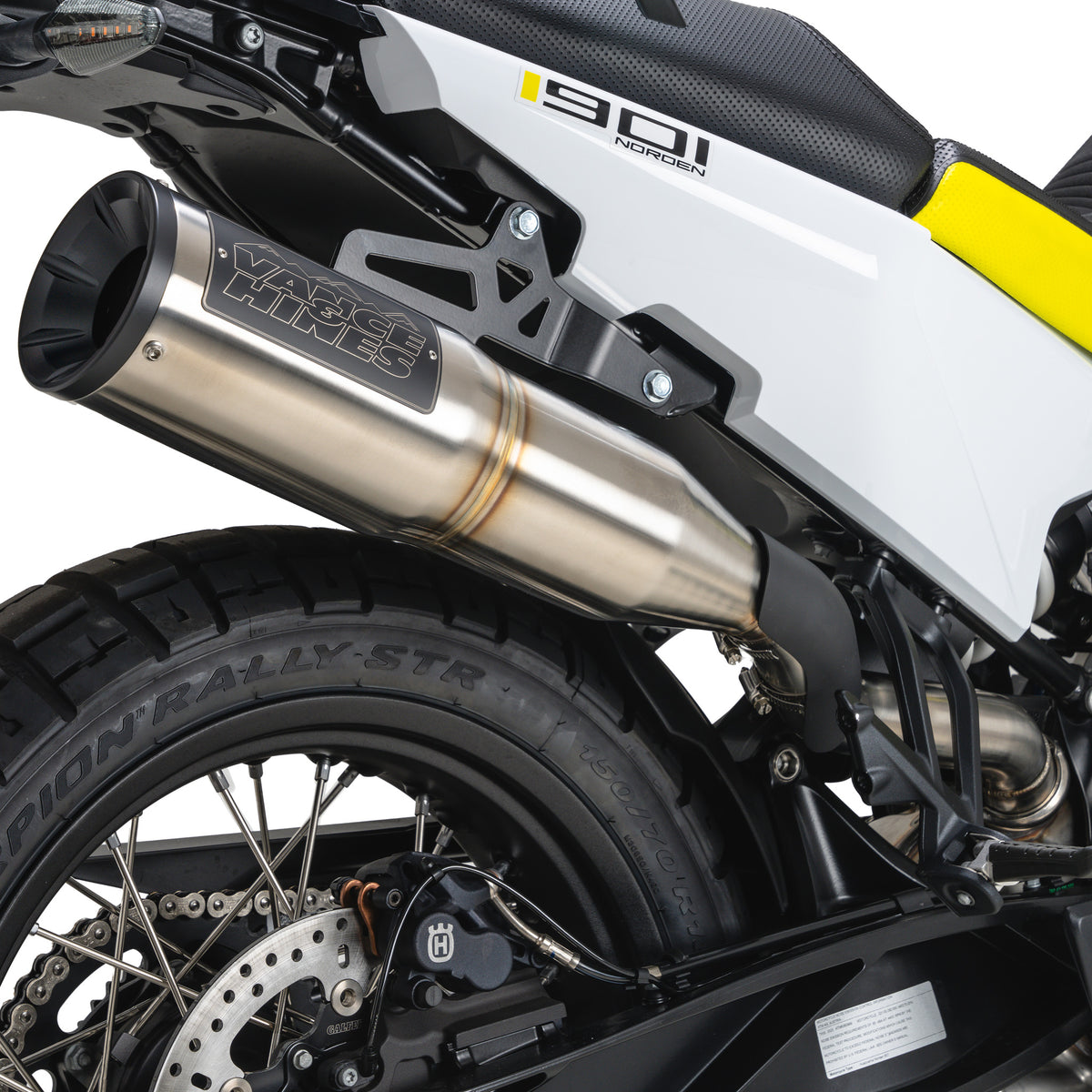 Vance & Hines 17415 Hi-Output 450 Slip-On Brushed for 2019-2023 KTM 790/890 Adventure