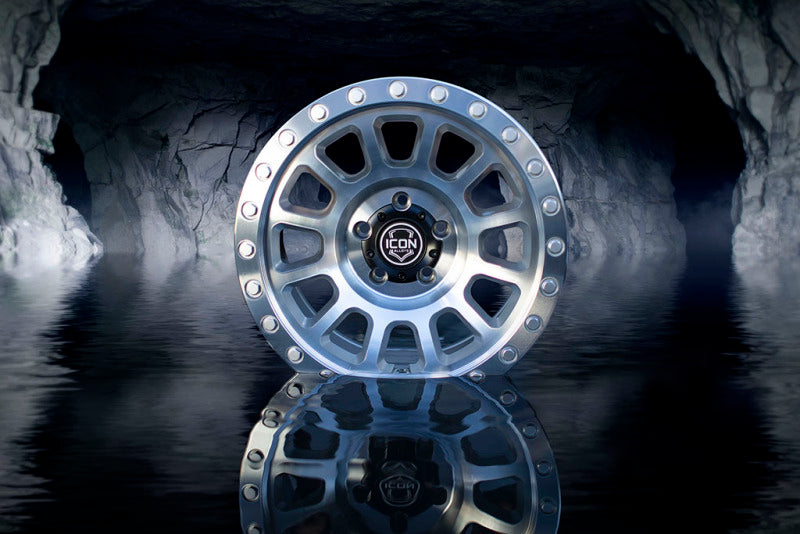 ICON Hulse 18x9 8x180 12mm Offset 5.5in BS Silver Machined