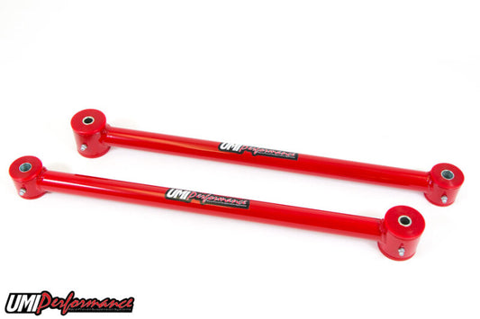 UMI Performance 3715-B Tubular Rear Trailing Arms Black for 1997-2005 GM W-Body