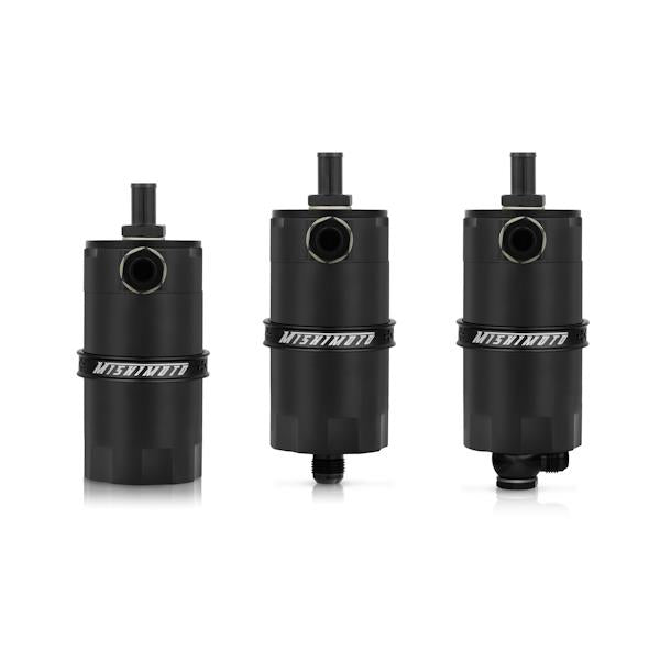 Mishimoto Universal Baffled Oil Catch Can - Black - #MMBCC-UNI-BK
