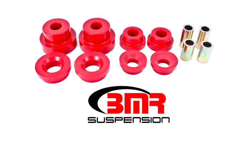 BMR 2010-2015 5th Gen Camaro Rear Cradle Pro Version Full Bushing Kit (Polyurethane) - Red