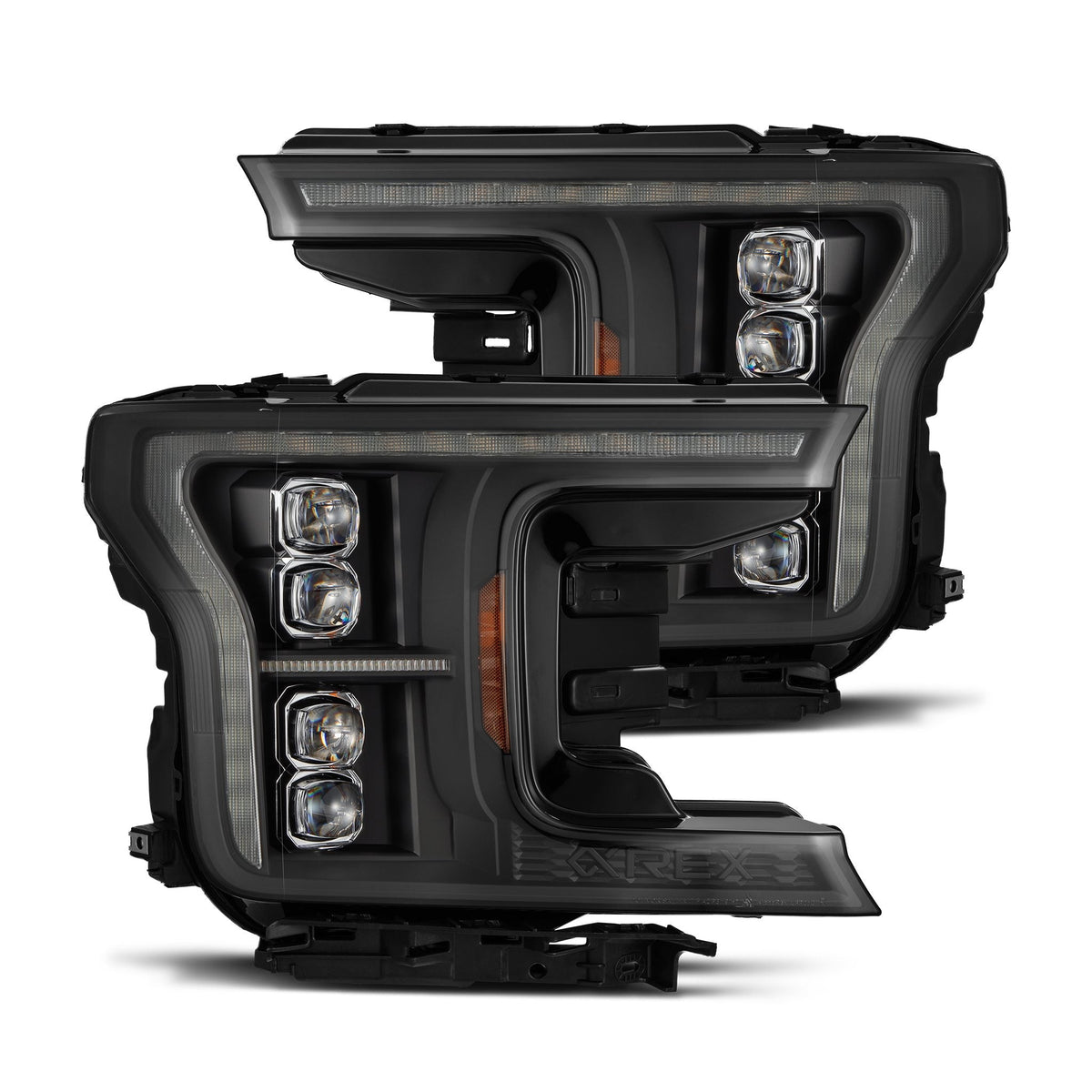 AlphaRex 880248 18-20 Ford F-150 NOVA LED Projector Headlight Black (14th Gen G2 Style)