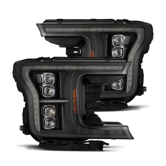 AlphaRex 880248 2018-2020 Ford F-150 NOVA LED Projector Headlight Black (14th Gen G2 Style)