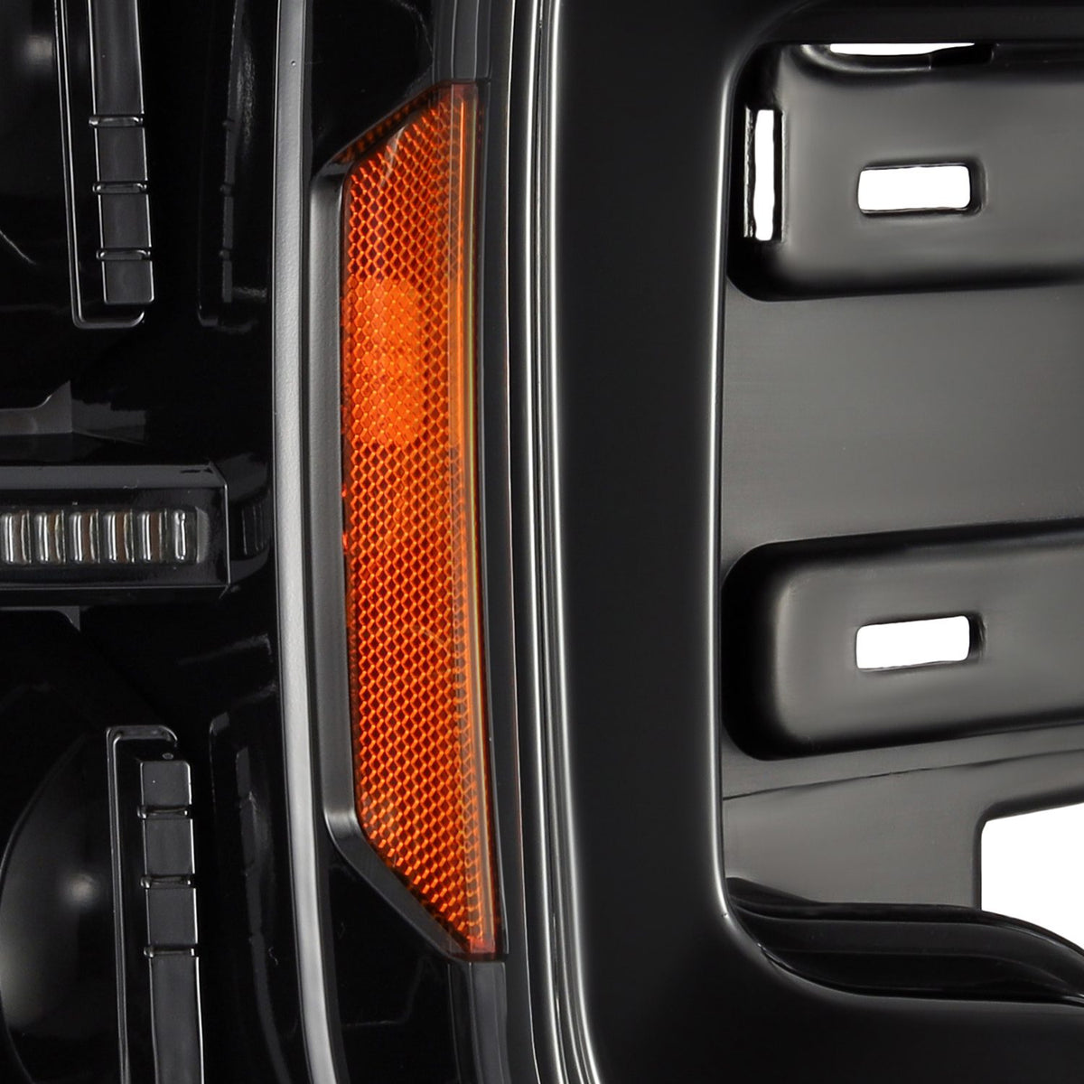 AlphaRex 880253 18-20 Ford F150 PRO-Series Headlight Alpha Black with Sequential Signal & DRL