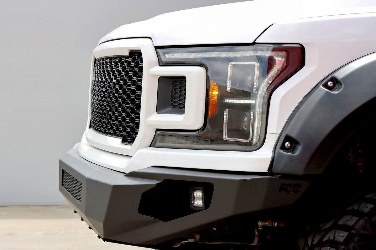 AlphaRex 880252 18-21 Ford F150 PRO-Series Projector Headlights - Black with DRL & Sequential Signal