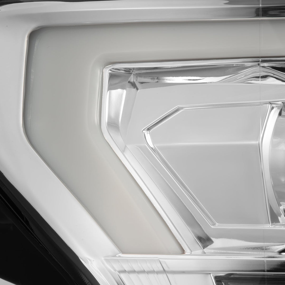 AlphaRex 880187 18-19 Ford F-150 PRO-Series Projector Headlights Plank Style Chrome with Activation Light/Sequential Signal