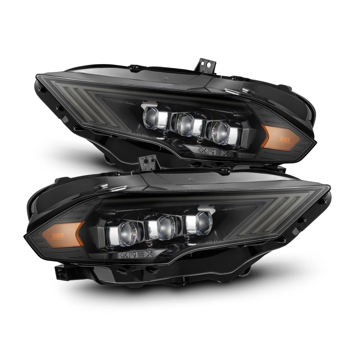 AlphaRex 880257 18-22 Ford Mustang NOVA-Series LED Projector Headlights Alpha-Black
