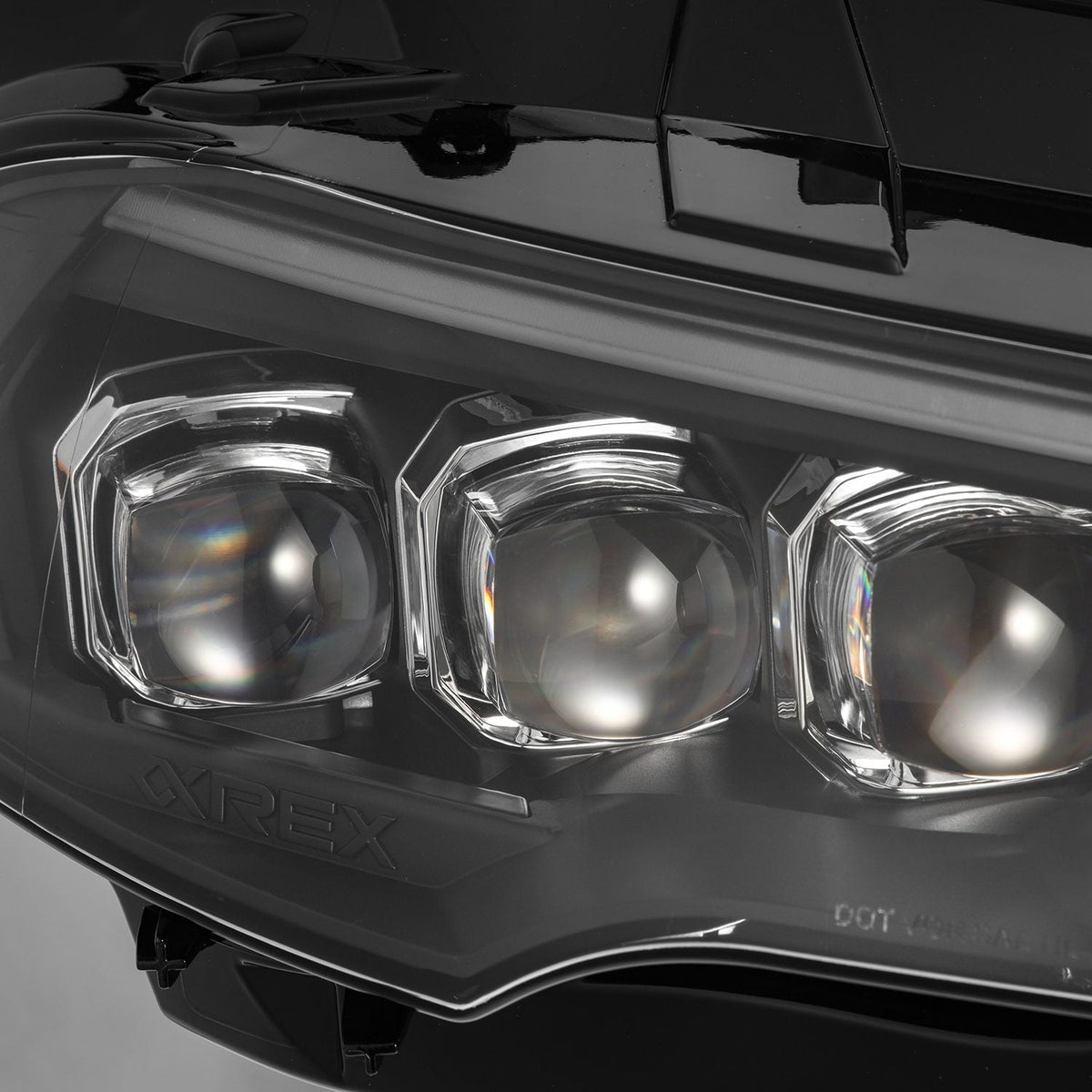 AlphaRex 880258 18-22 Ford Mustang NOVA-Series LED Projector Headlights Black