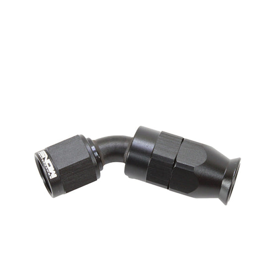 Snow Performance SNF-60645 -6AN 45 Degree PTFE Hose End (Black)