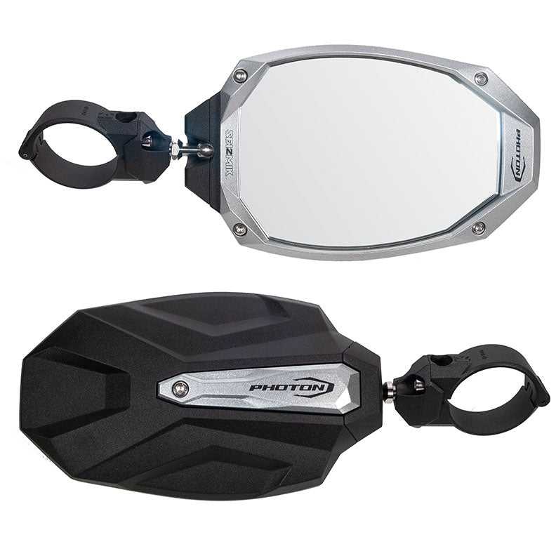 Seizmik 04+ Can Am/Hon/Kaw/Kub/Polaris/Yam Photon Sideview Mirror - 2 in. Clamp Pair 56-18108
