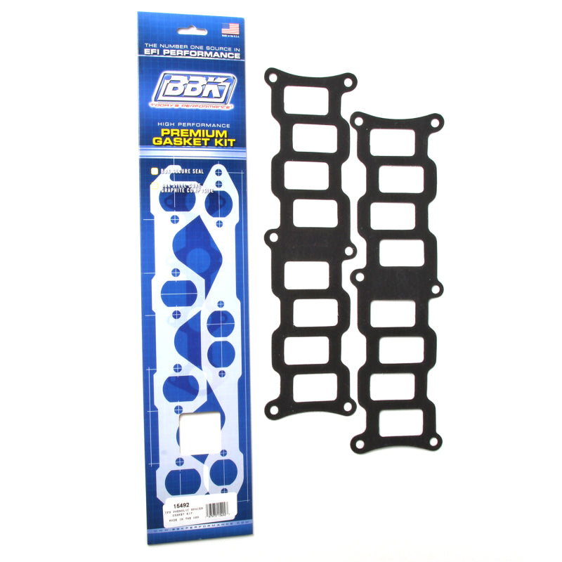BBK Performance 15492 Upper to Lower EFI Intake Manifold Gasket Set for 1986-1995 Ford Mustang (5.0L) with TFS Track Heat / Street Heat Intake