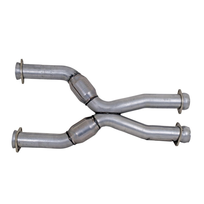 BBK Performance 1786 Short Mid X-Pipe with Catalytic Converters (3 in) for Fox SN95 Ford Mustang Coyote Swap
