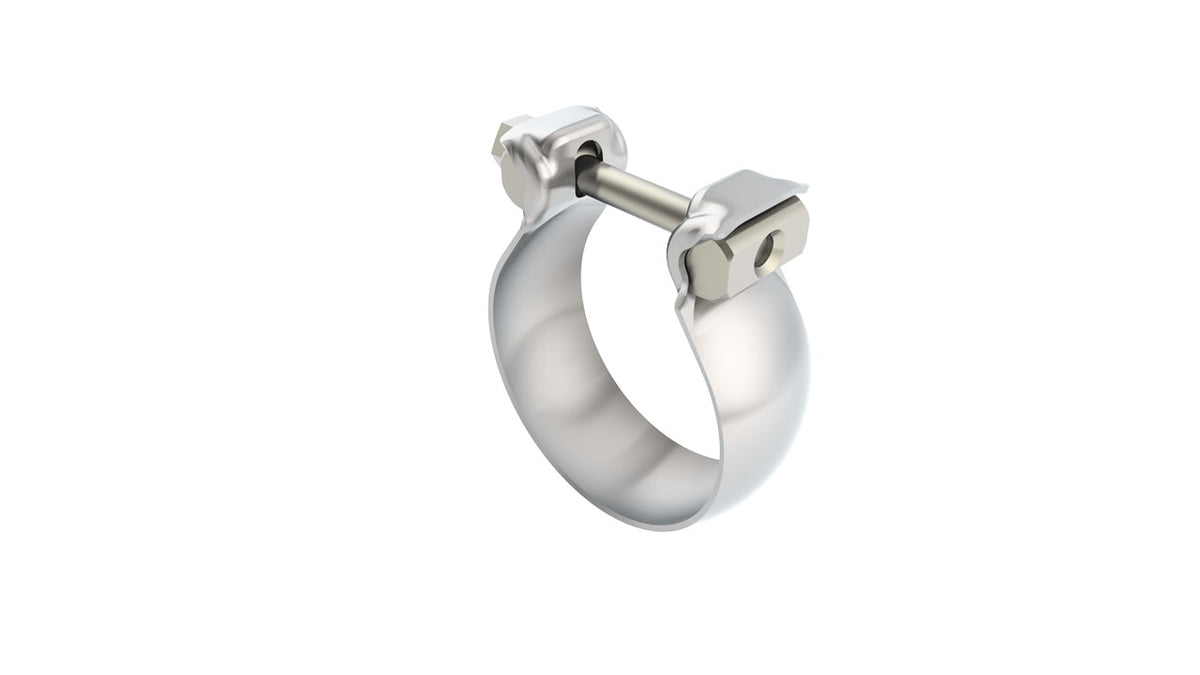 Borla 18323 T-304 Stainless Steel Half Moon / Swivel Joint Clamp 2.36 in (60mm)