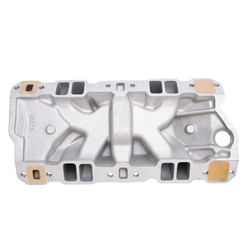 Edelbrock 2506 Manifold SBC 23-Degree Marine RPM 1987-1995 with Brass