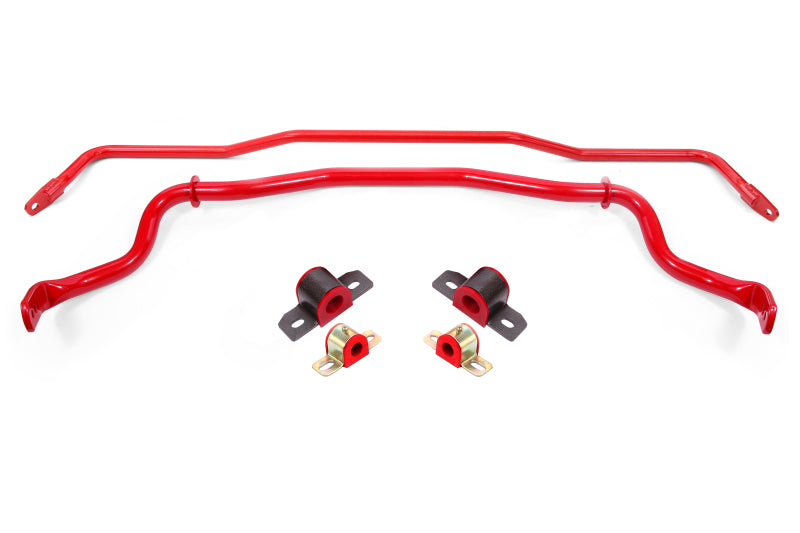 BMR 2015-2026 S550 Mustang Sway Bar Kit with Bushings Front and Rear (SB044 Front/SB762 Rear) Red