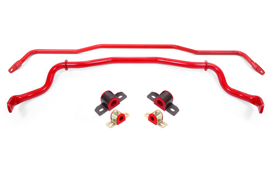 BMR 2015-2026 S550 Mustang Sway Bar Kit with Bushings Front and Rear (SB044 Front/SB762 Rear) Red