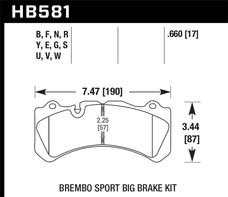 Hawk Performance HB581B.660 HPS 5.0 Street Brake Pads