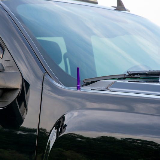 Wehrli Custom Fabrication WCF100041-GB Billet TIG Torch Stubby Antenna Gloss Black for 2007-2026 Chevrolet Silverado / GMC Sierra 1500 / 2500 HD / 3500 HD