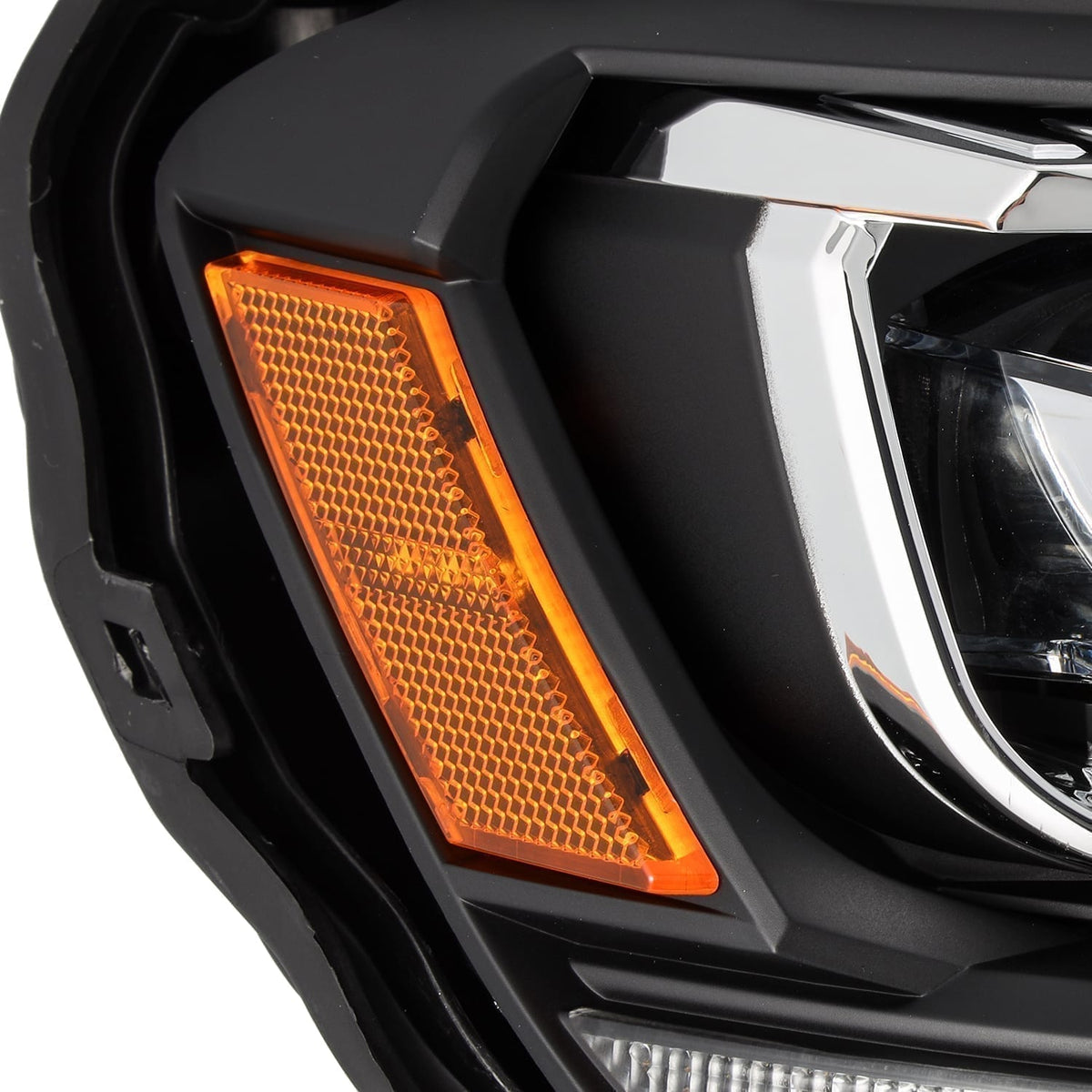 AlphaRex 880124 19-21 Ford Ranger NOVA LED Projector Headlights Plank Style Black with Activation Light/Sequential Signal/DRL