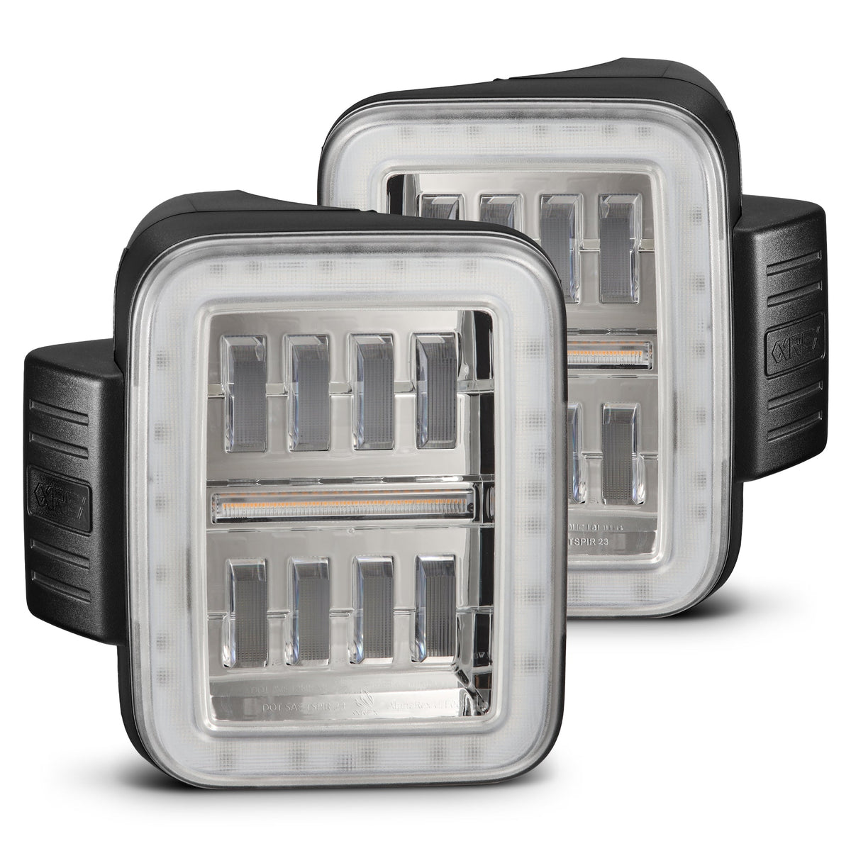 AlphaRex 602060 19-24 Jeep Gladiator JT Nova-Series Prismatic LED Tail Lights - Chrome