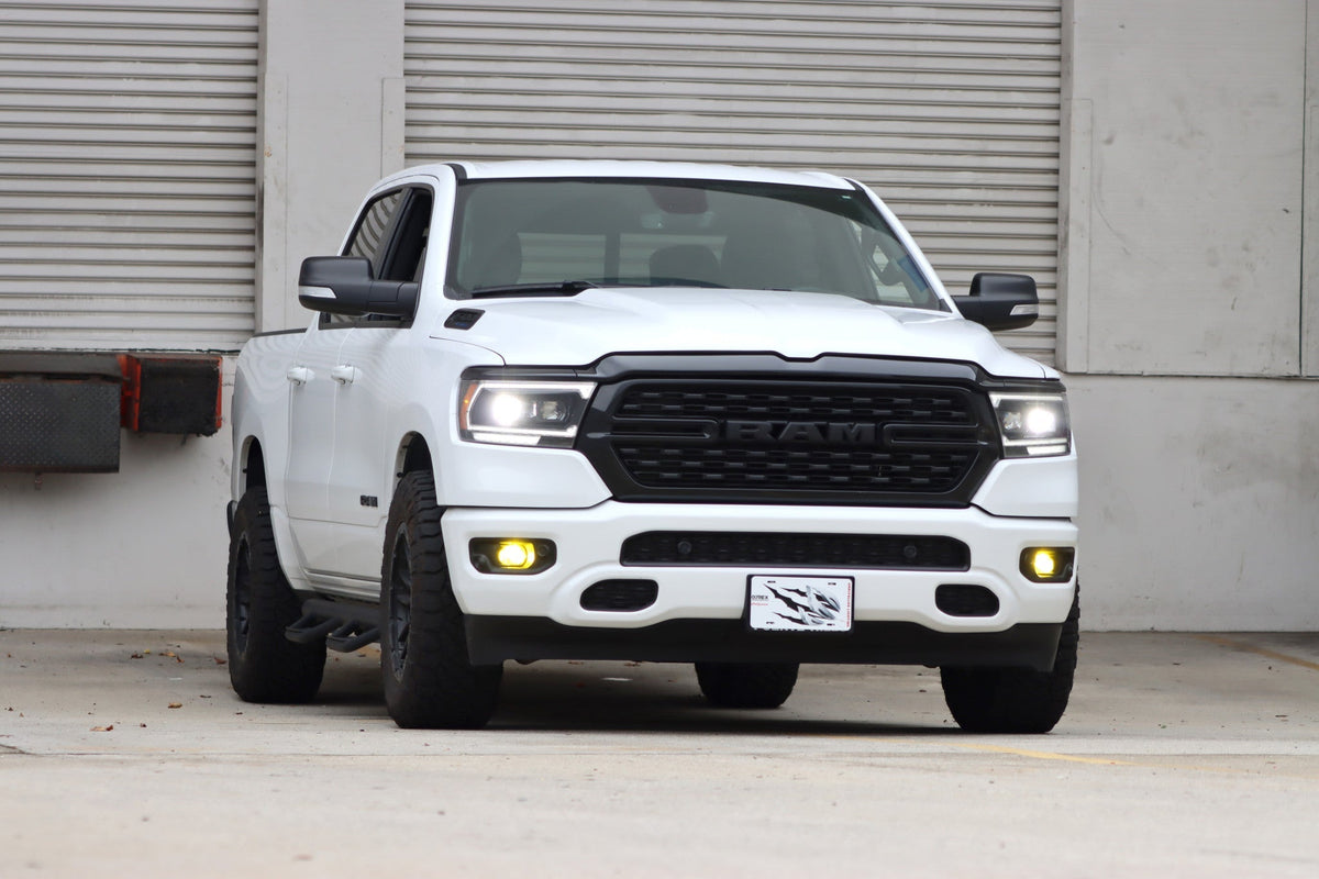 AlphaRex 880576 19-22 Dodge Ram 1500 LUXX LED Projector Headlights Black with Sequential Activation Light/Sequential Signal/DRL