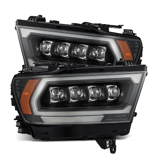 AlphaRex 880578 2019-2023 Dodge Ram 1500 (No Classic/Ltd/TRX) NOVA-Series Projector Headlights Black (Req. Converter)