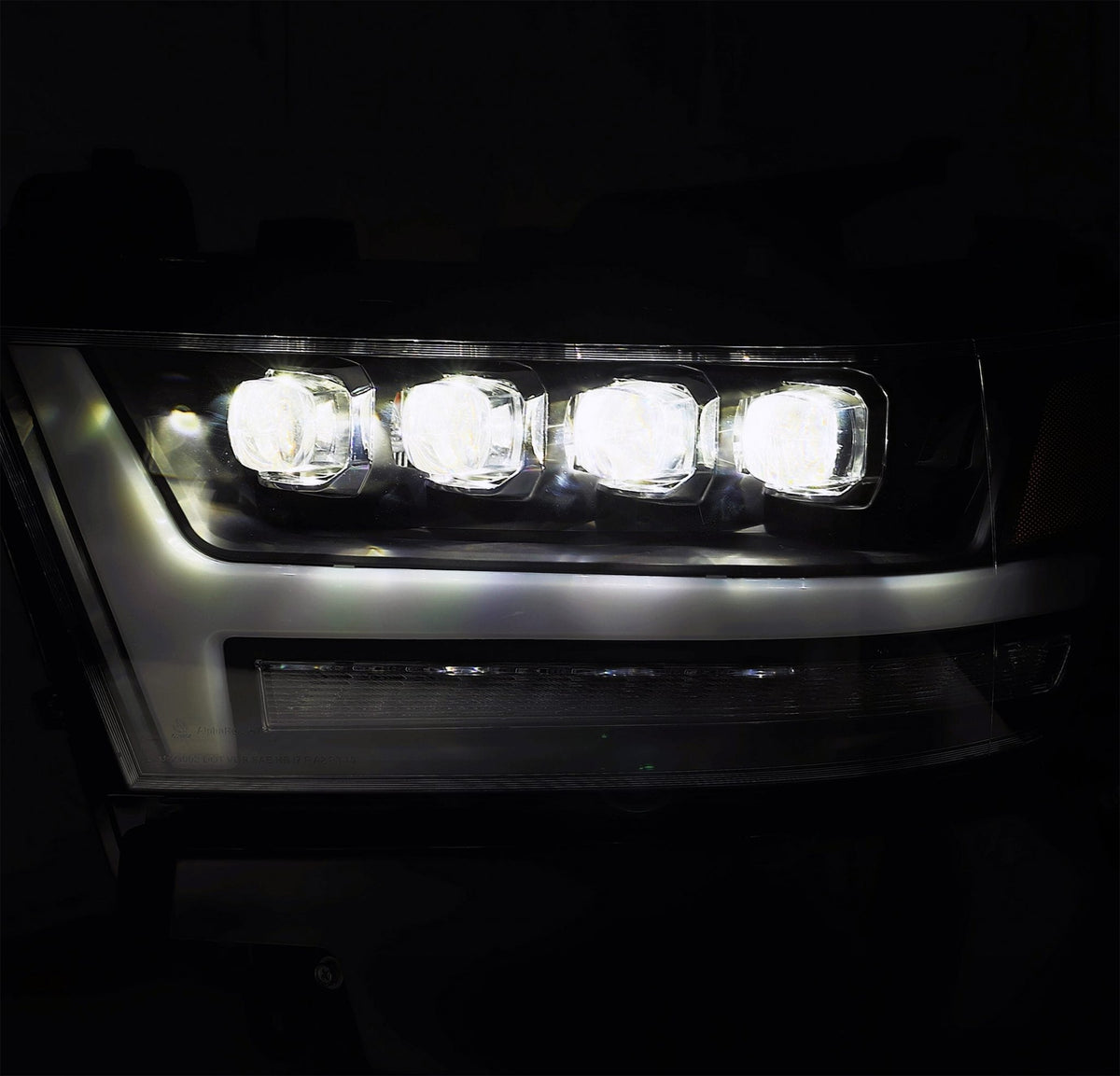 AlphaRex 880518 19-20 Ram 1500 HD NOVA LED Projector Headlight Plank Style Matte Black with Activation Light/Sequential Signal/DRL