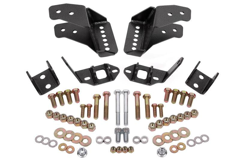 BMR 1978-1987 G-Body Coilover Conversion Kit Rear Adjustable Shock Mount Without CAB - Black Hammertone