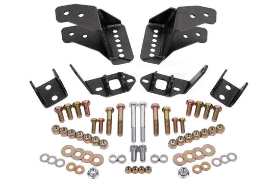 BMR 1978-1987 G-Body Coilover Conversion Kit Rear Adjustable Shock Mount Without CAB - Black Hammertone