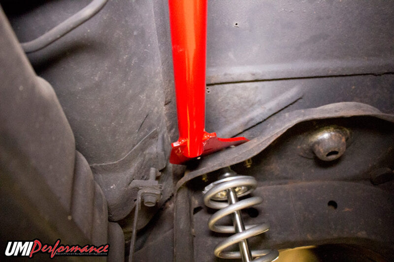 UMI Performance 3055-B Rear Shock Tower Brace Bolt-In Black for 1978-1988 G-Body