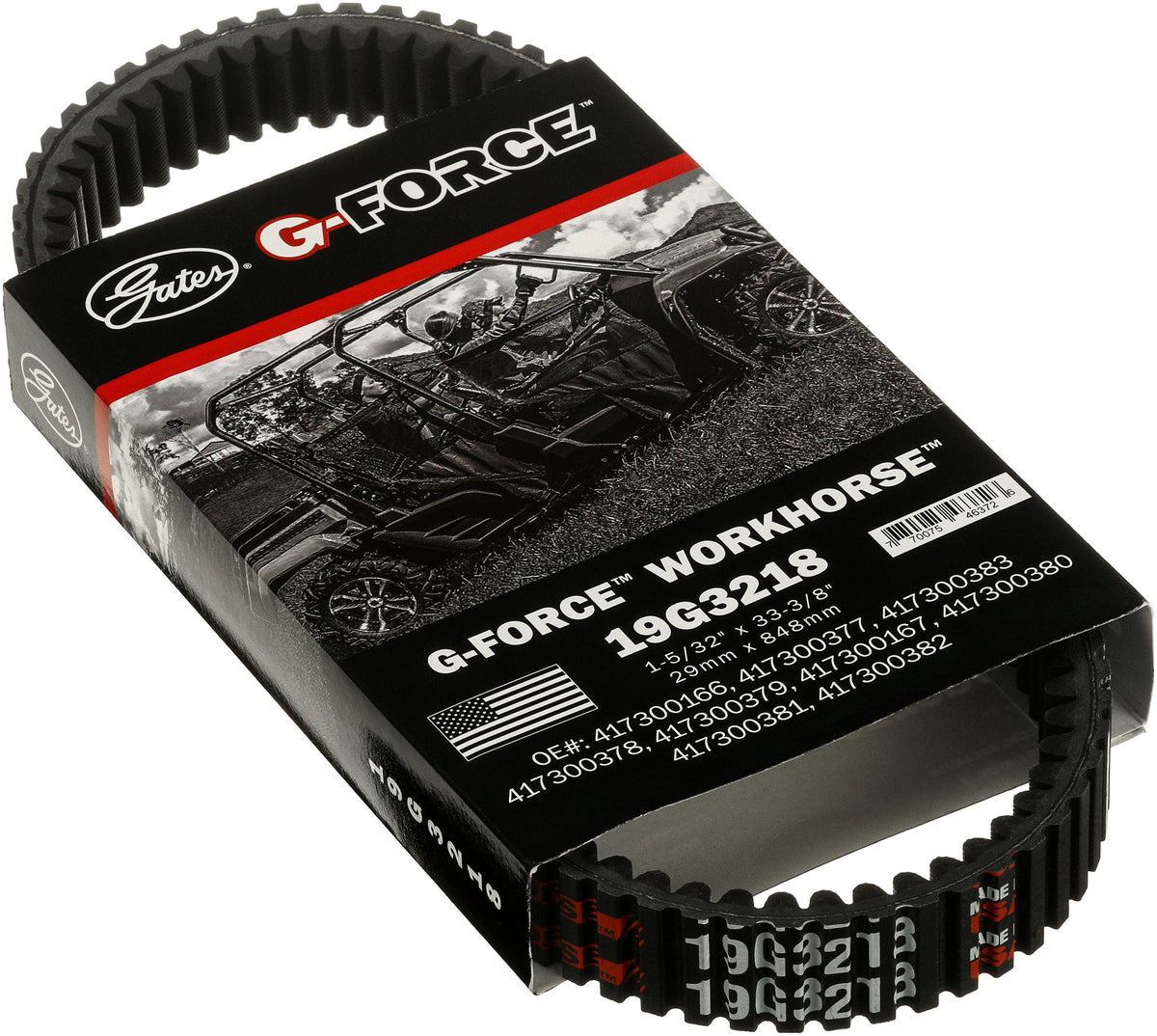Gates 19G3218 G-Force CVT Belt for 2002 Kawasaki Prairie 650 633cc