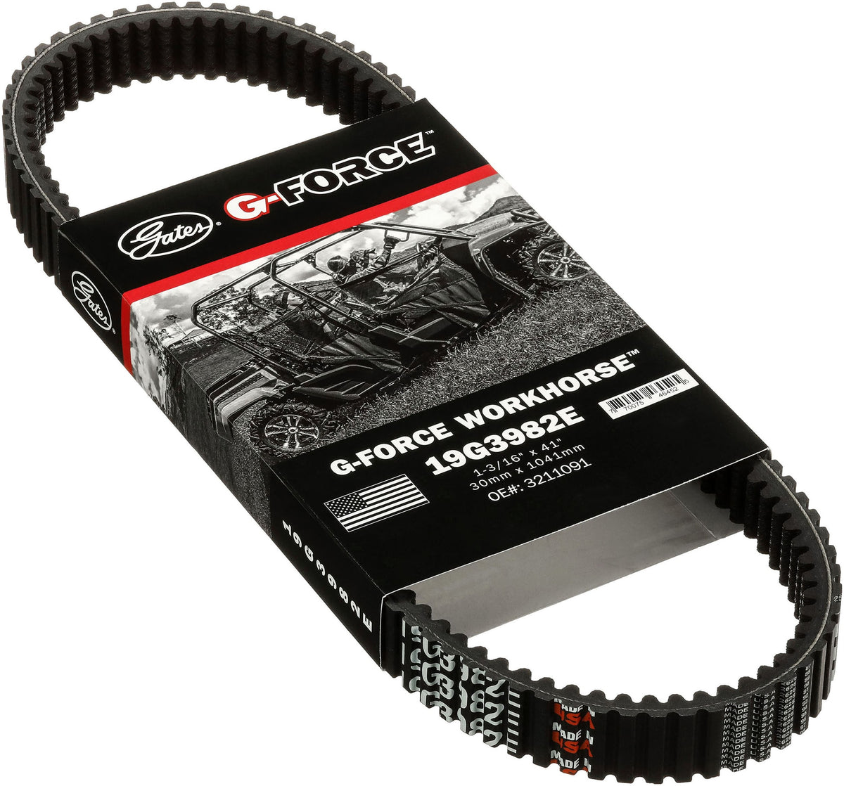 Gates 19G3982E G-Force CVT Belt for 2003-2005 Polaris Sportsman 597cc