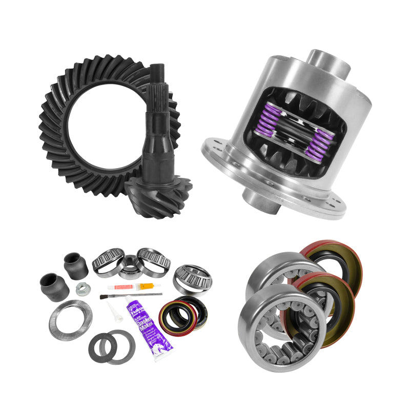 Yukon Gear & Axle YGK2099 9.75in for Ford 4.11 Rear Ring & Pinion Install Kit 34 Spline Positraction 2.99in Axle Bearing