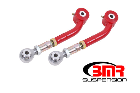 BMR 2008-2023 Challenger Upper Trailing Arms with On-Car Adj. Poly/Rod Ends - Red