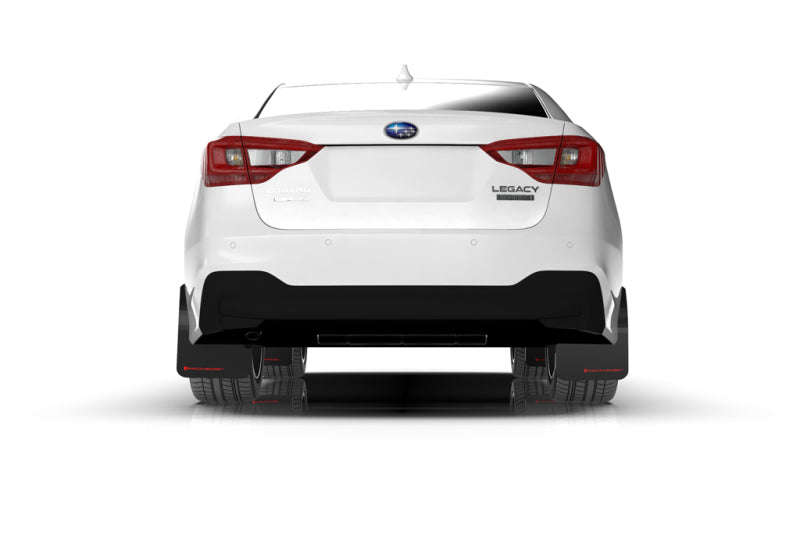 Rally Armor UR Mud Flaps - 2020-2025 Subaru Legacy - Black/Grey Logo - #MF64-UR-BLK/GRY