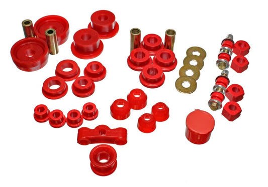 Energy Suspension for 1984-1987 Civic Red Hyper-Flex Master Bushing Set 16.18101R