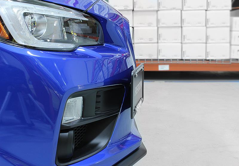 PERRIN 15-17 Subaru WRX/STI (w/o FMIC) / 13-17 Crosstrek / 12-16 Impreza License Plate Reloc. Kit