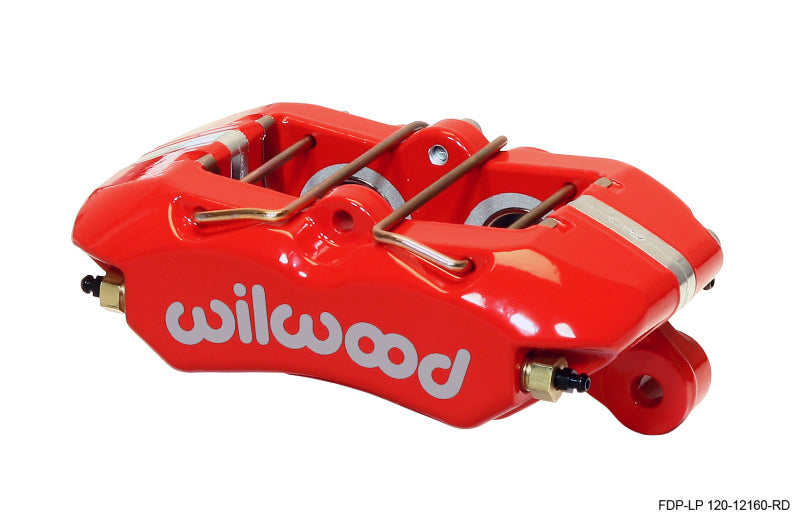Wilwood Caliper-Dynapro Low-Profile 5.25in Mount - Red 1.12in Pistons .81in Disc - #120-12160-RD