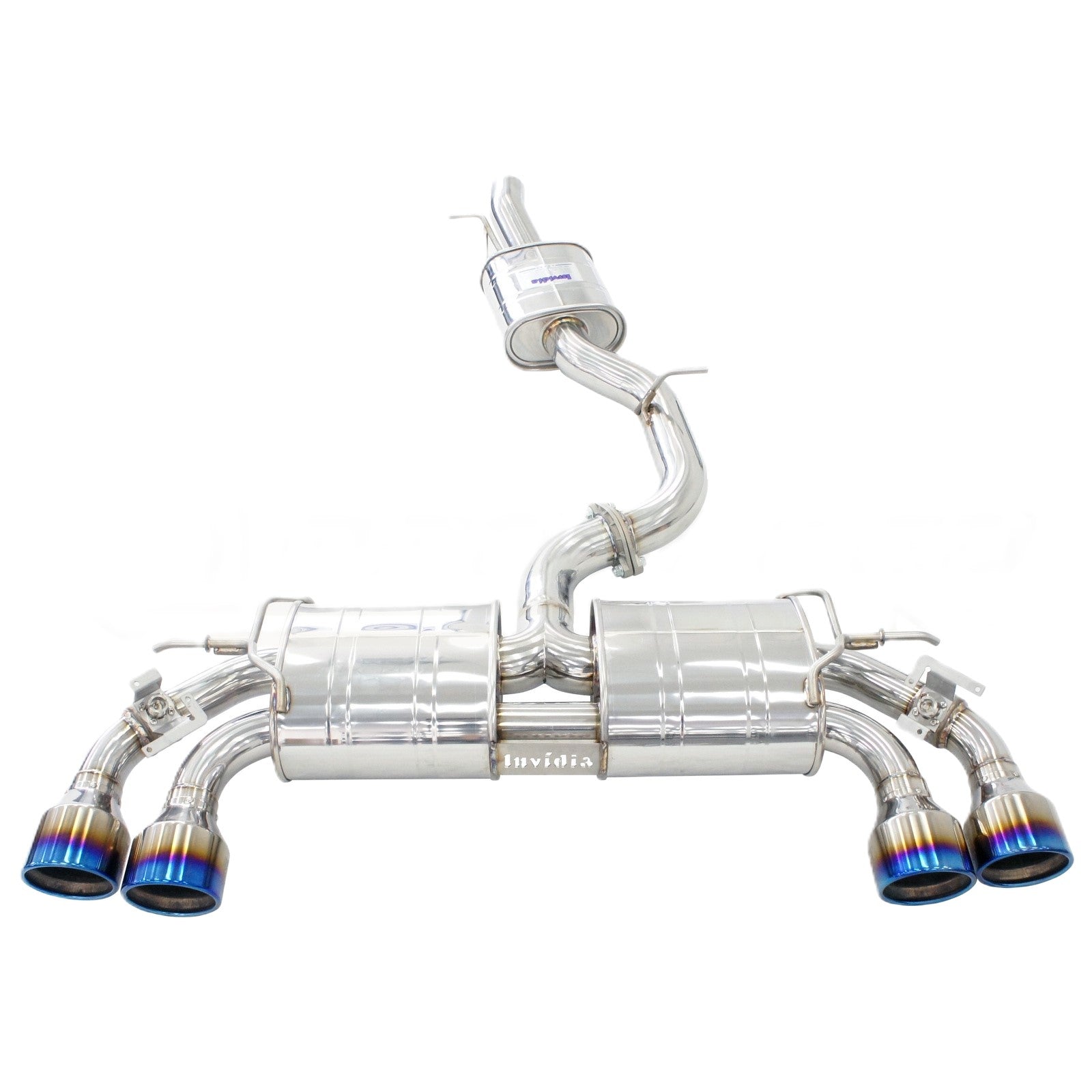 Invidia HS22GFR8GV4RT Volkswagen 22-Up VW GOLF-8R R400 Rolled Titanium tips Cat-back Exhaust