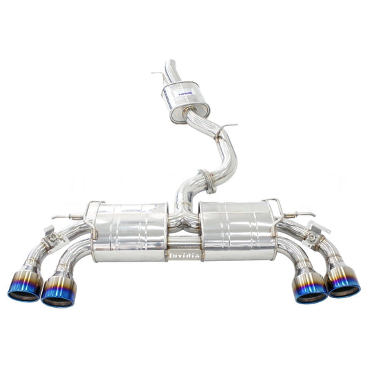 Invidia HS22GFR8GV4RT Volkswagen 22-Up VW GOLF-8R R400 Rolled Titanium tips Cat-back Exhaust