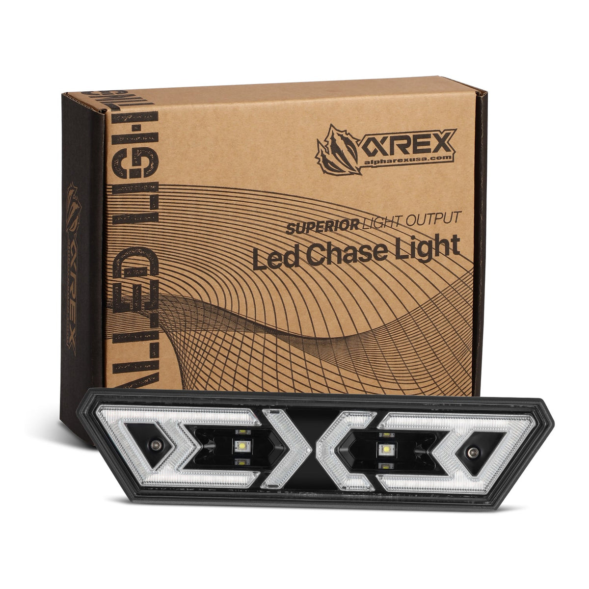 AlphaRex 940020 Arrow-X Universal Multi-Functional Off-Road LED Chase Light - Black