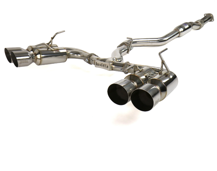Invidia HS08ST5GM4SS 08-14 Subaru STI 11-14 WRX Hatchback R400 Quad S.S.Tip Cat-back Exhaust