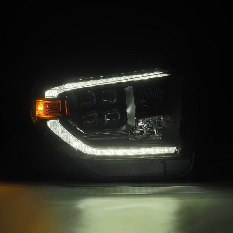 AlphaRex 880833 14-21 Toyota Tundra NOVA-Series LED Projector Headlights Black w/Activation Light & Sequential Signal + DRL