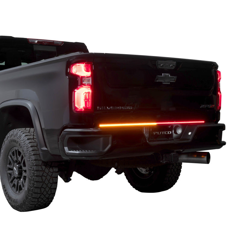 Putco for 2024 Chevrolet Silverado HD/ GMC Sierra HD 60In Direct Fit Red Blade Kit Tailgate Bars