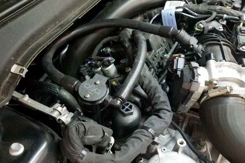 J&L 17-19 Ford Fusion Sport 2.7L Passenger Side Oil Separator 3.0