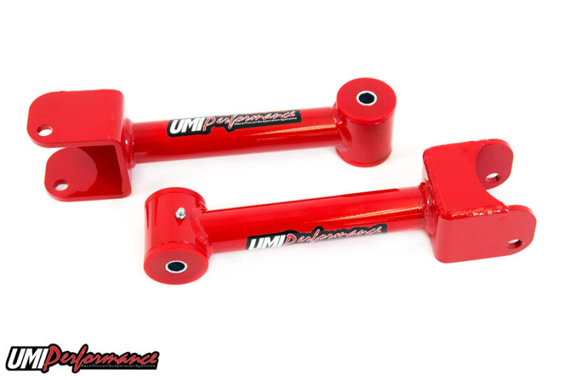 UMI Performance 4216-R Rear Upper Control Arms Red for 1973-1977 GM A-Body