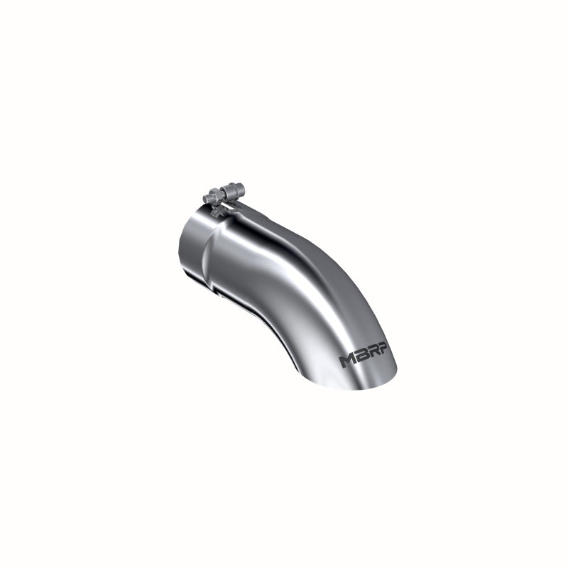 MBRP T5081 Exhaust Tip - 4" OD Turn Down 4" inlet 12" length | T304 Stainless