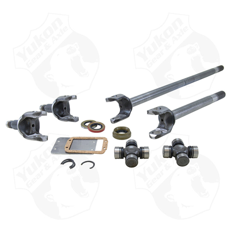 Yukon Gear & Axle YA W26002 Front 4340 Chrome-Moly Replacement Axle Kit For 77-91 GM / Dana 60 w/ 35 Splines